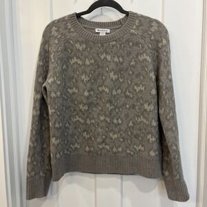 Athleta Women's Merino Extra Fine Wool Blend Hawthorn Crew Gray Sweater Sz Small